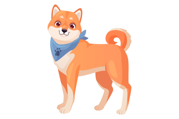 Adorable Dog with Red Fur Cute Cartoon Review