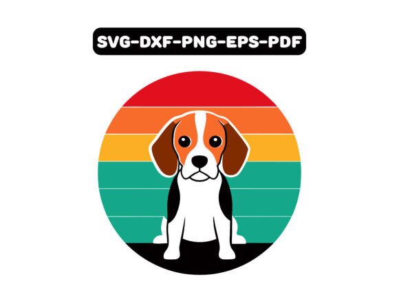 Beagle Dog Retro Vector T-shirt Design Review