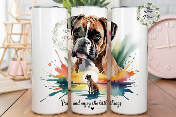 Boxer Dog Sunset Tumbler Wrap Review