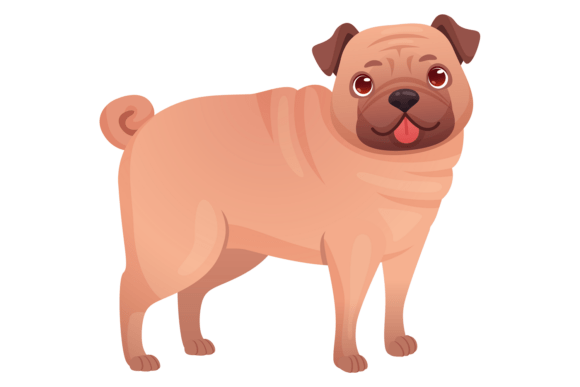 Cute Pug Standing Embroidery Design Review