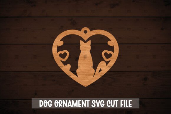 Dog Ornament SVG for Laser Cutting
