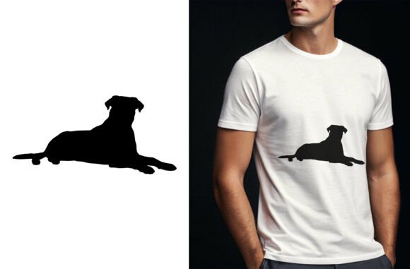 Dog Silhouette Sniffing Ground Pose Review