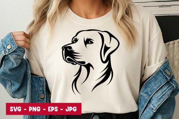 Elegant Dog Portrait Line Art T-Shirt Review