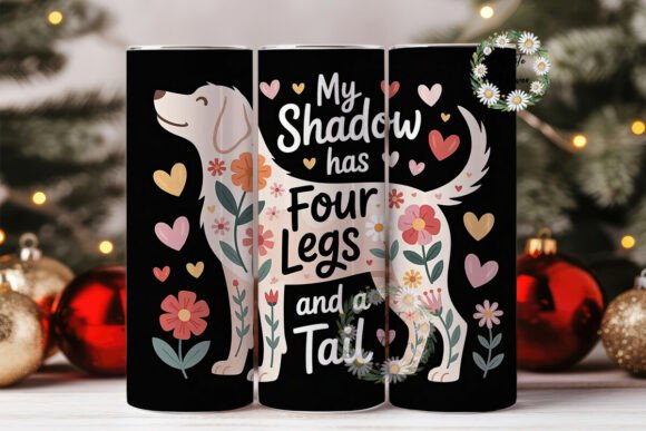 Floral Dog Shadow Tumbler Wrap Review