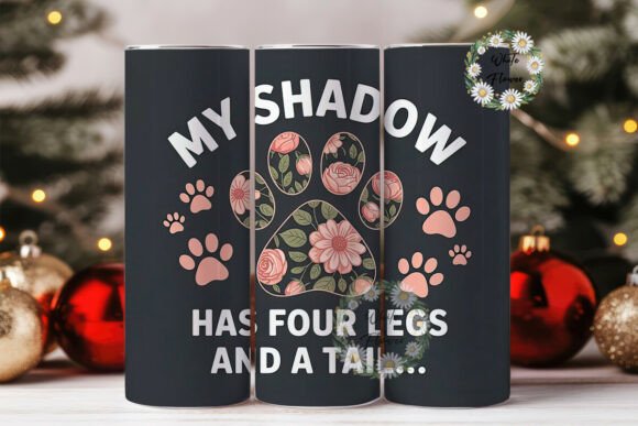 Floral Paw Print Dog Tumbler Wrap Design Review