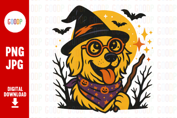 Halloween Witch Dog PNG Review