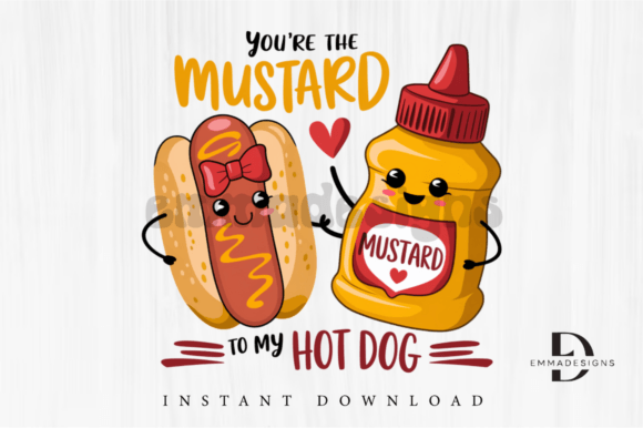 Mustard to My Hot Dog Valentine PNG Review