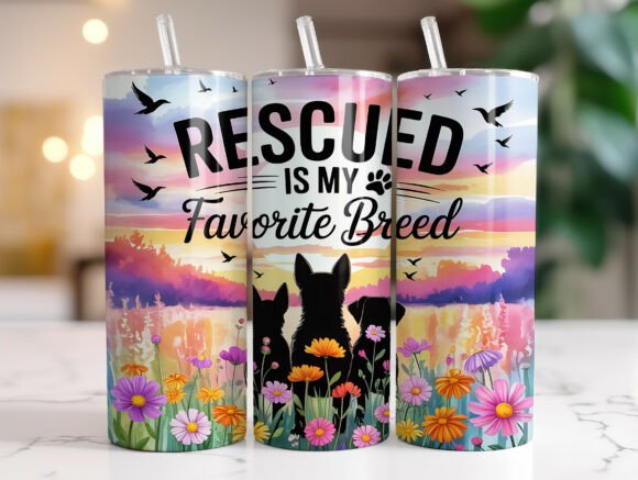 Rescue Dog Owner Tumbler Wrap Design Review
